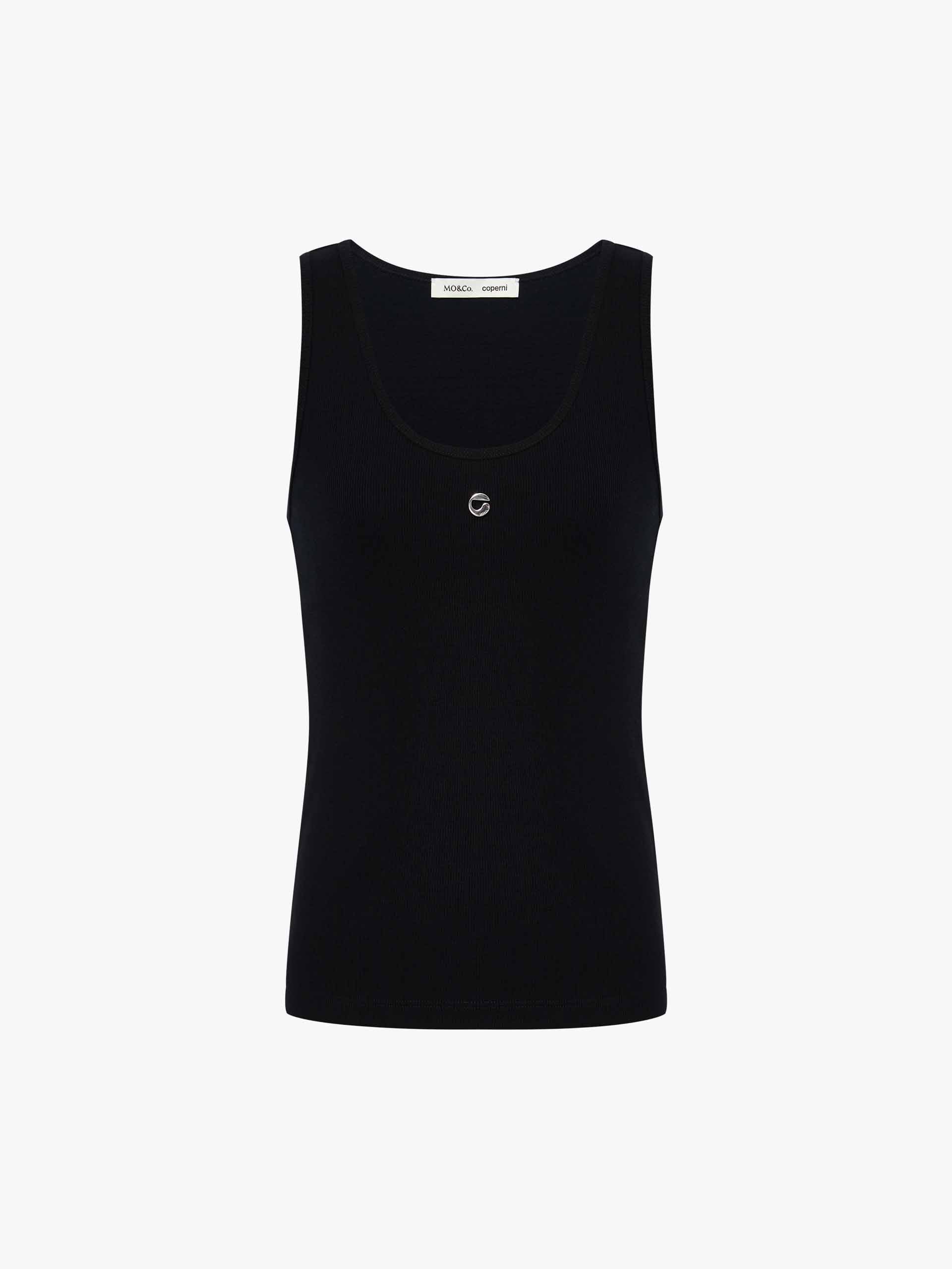 MO&Co. X Coperni Collection | Women's Metal Logo Tank Top