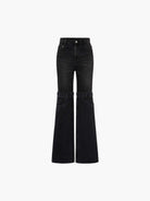 MO&Co. X Coperni Collection | Women's Paneled Straight Leg Black Jeans