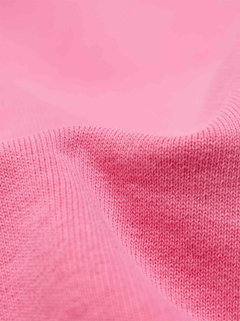 MO&Co. Women's Cotton Retro Crewneck Dip Dye Sweatshirt in Pink