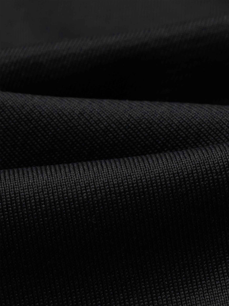 MO&Co. Women's Black Drawstring Waist Pocket Maxi Skirt with Slit