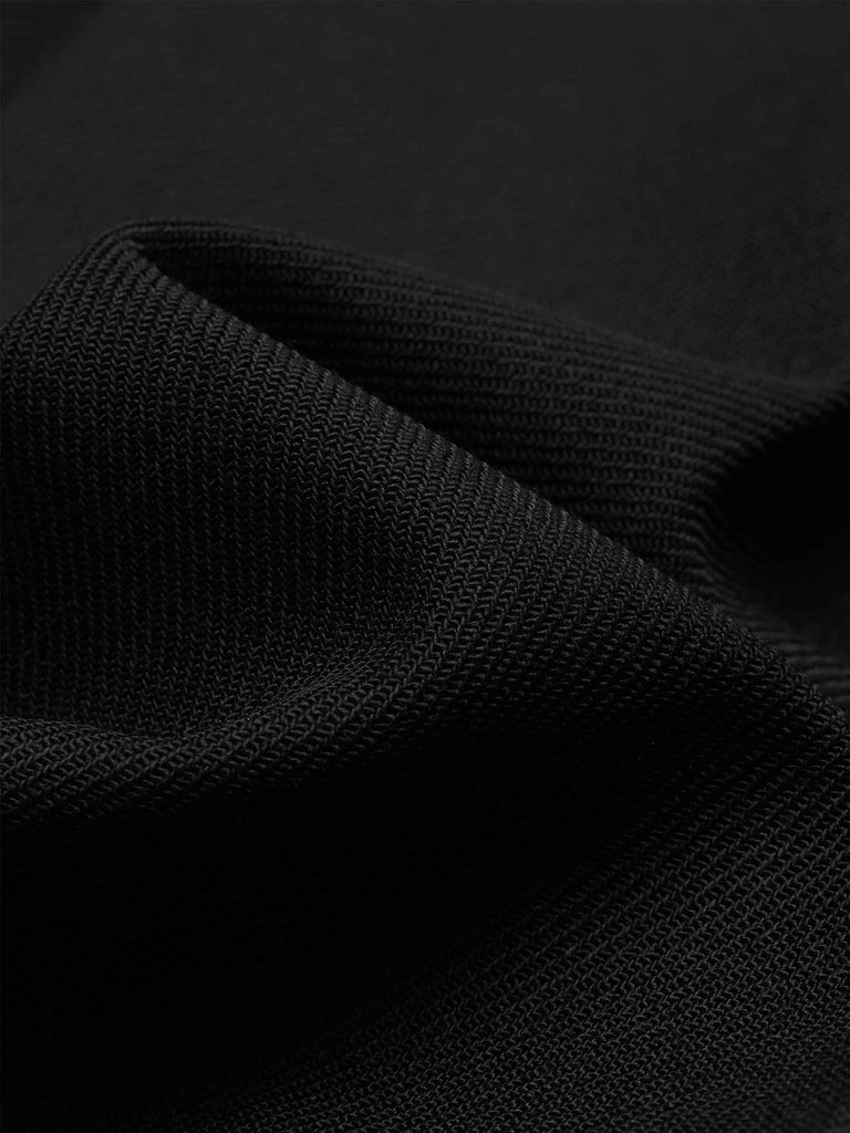 MO&Co. Women's Black Elastic Waist A-line Pleated Mini Skirt