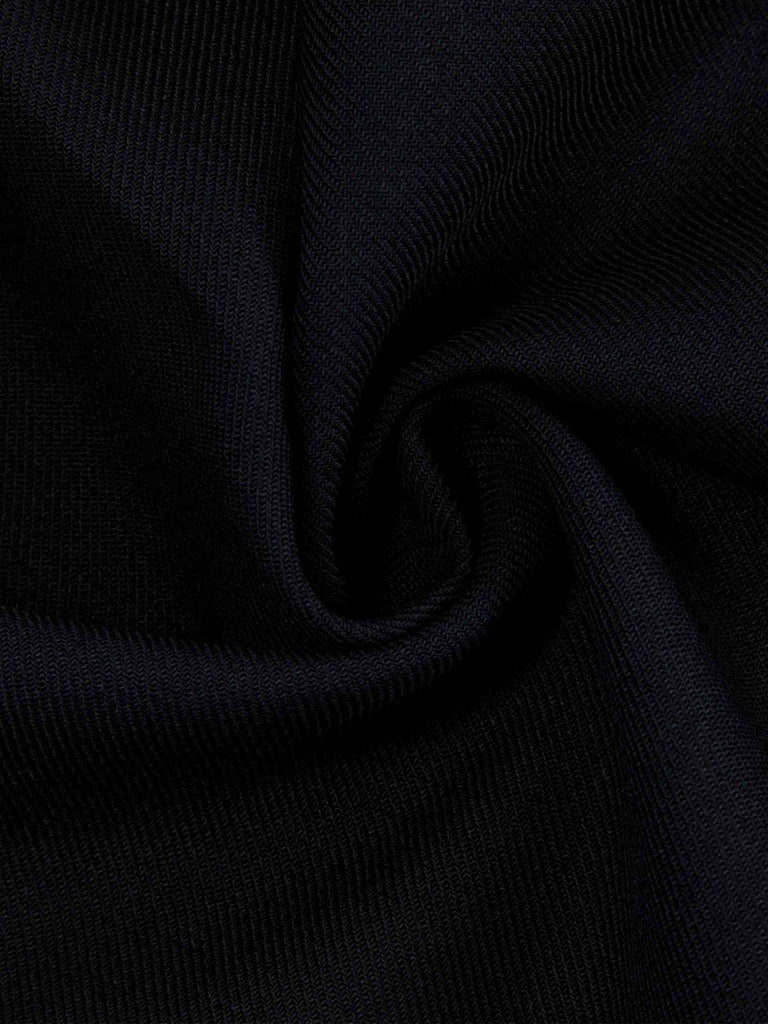 MO&Co. Women's Black Wool Blend Elastic Waist Tailored Trousers