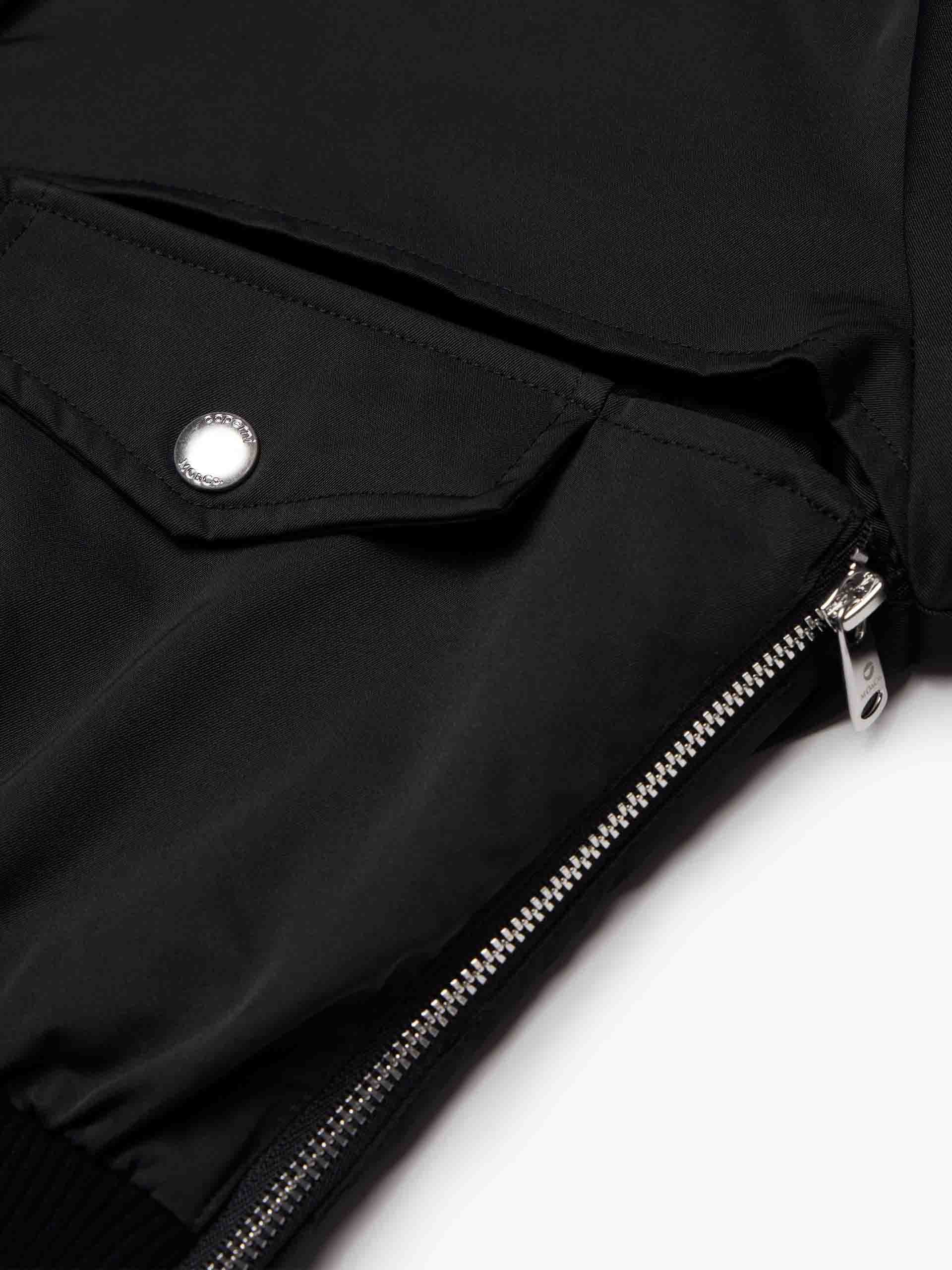 MO&Co. X Coperni Collection | Women's Cutout Detail Cropped Jacket in Black