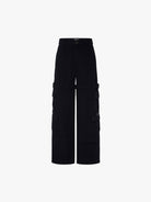 MO&Co. X Coperni Collection | Women's Paneled Detail Cargo Pants in Black