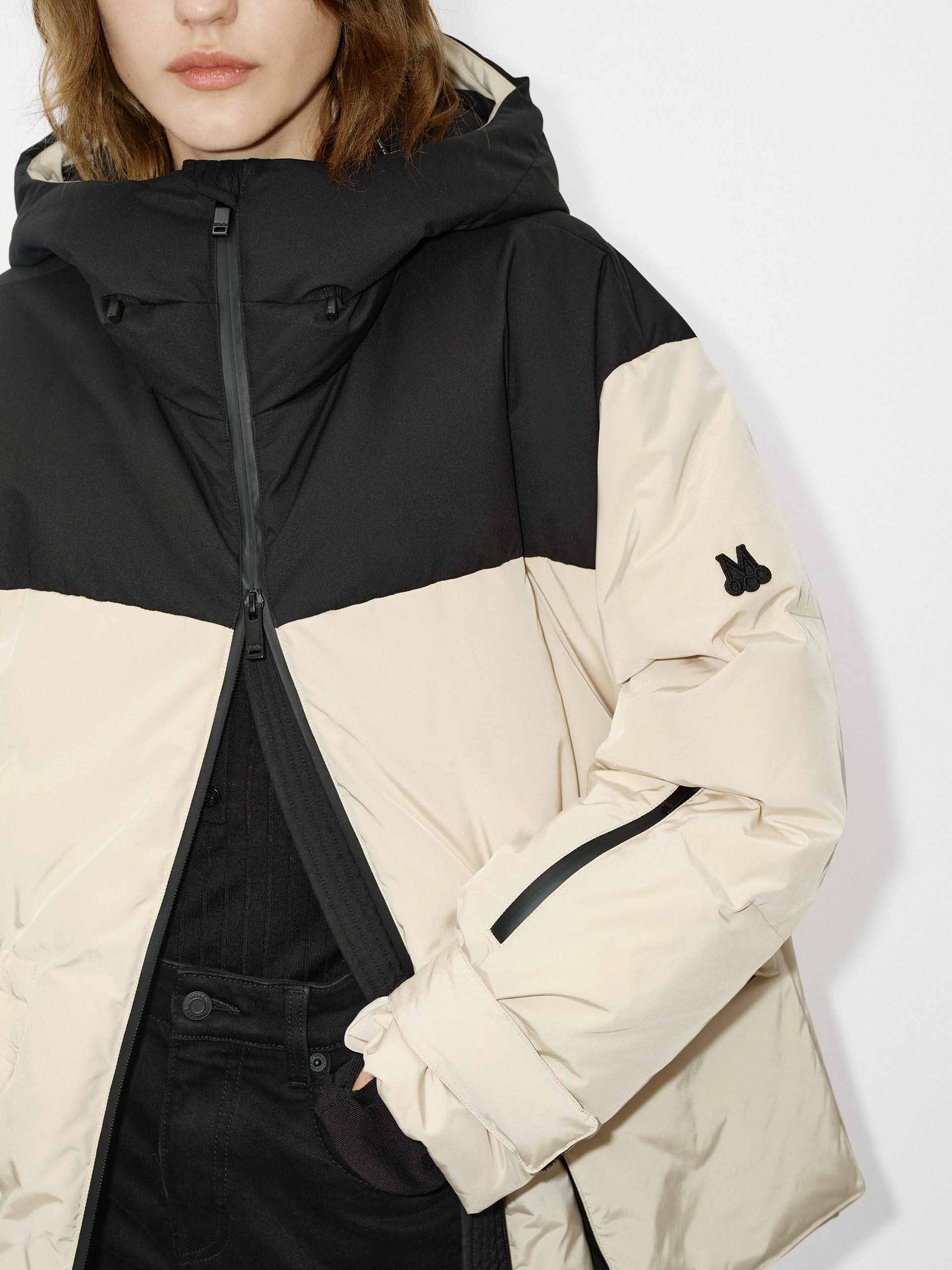 MO&Co. Women's Contrast Hood Down Jacket