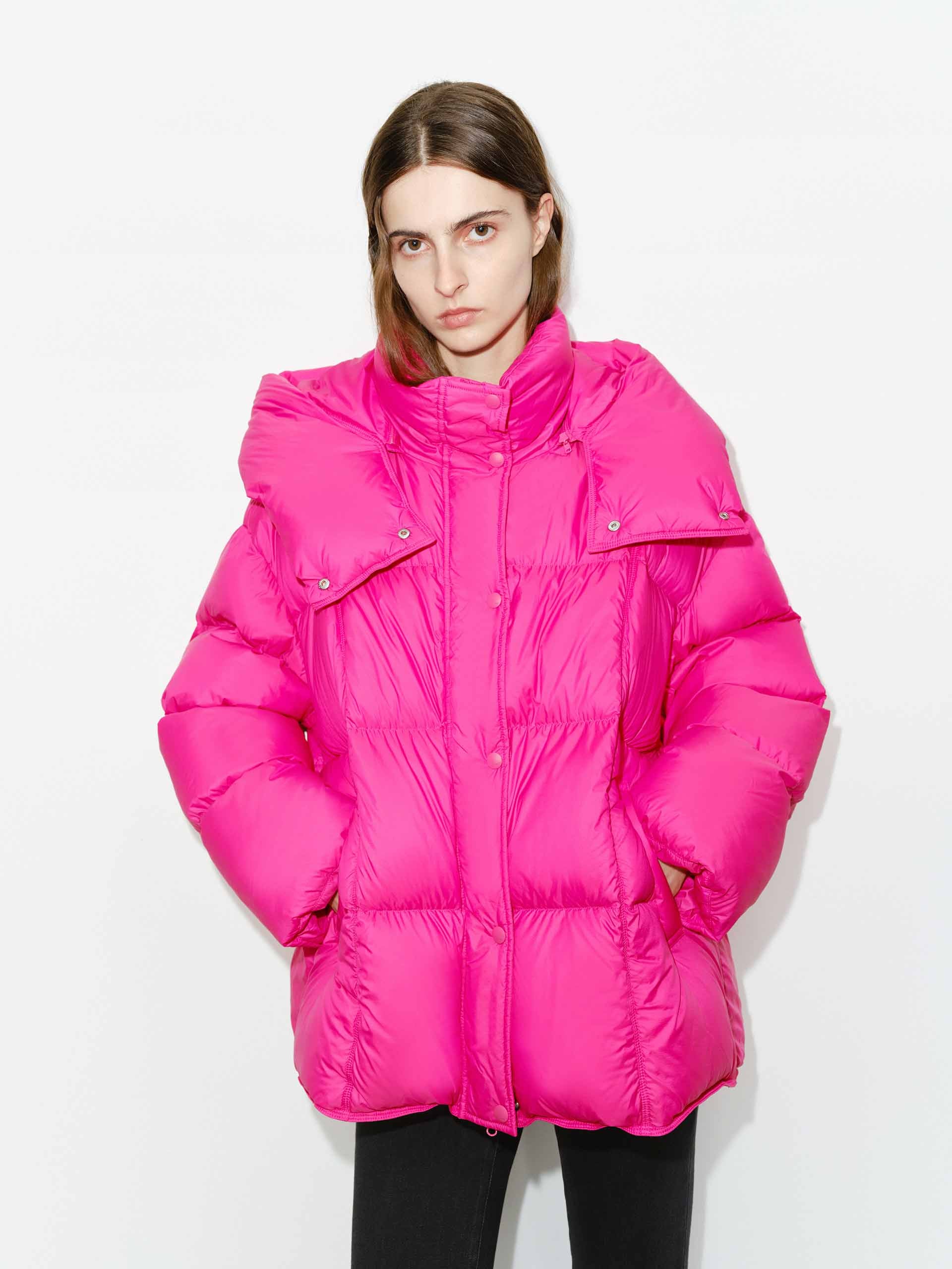 MO&Co. Women's Funnel Neck Puffer Jacket