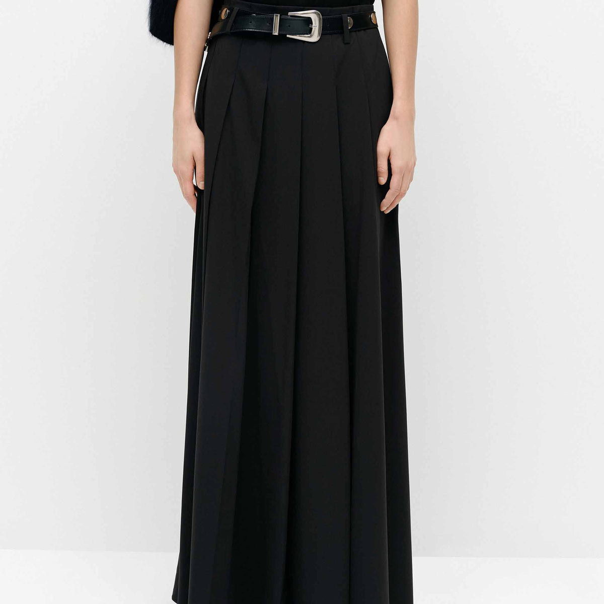 MO&Co. Women's Side Slit Maxi Skirt