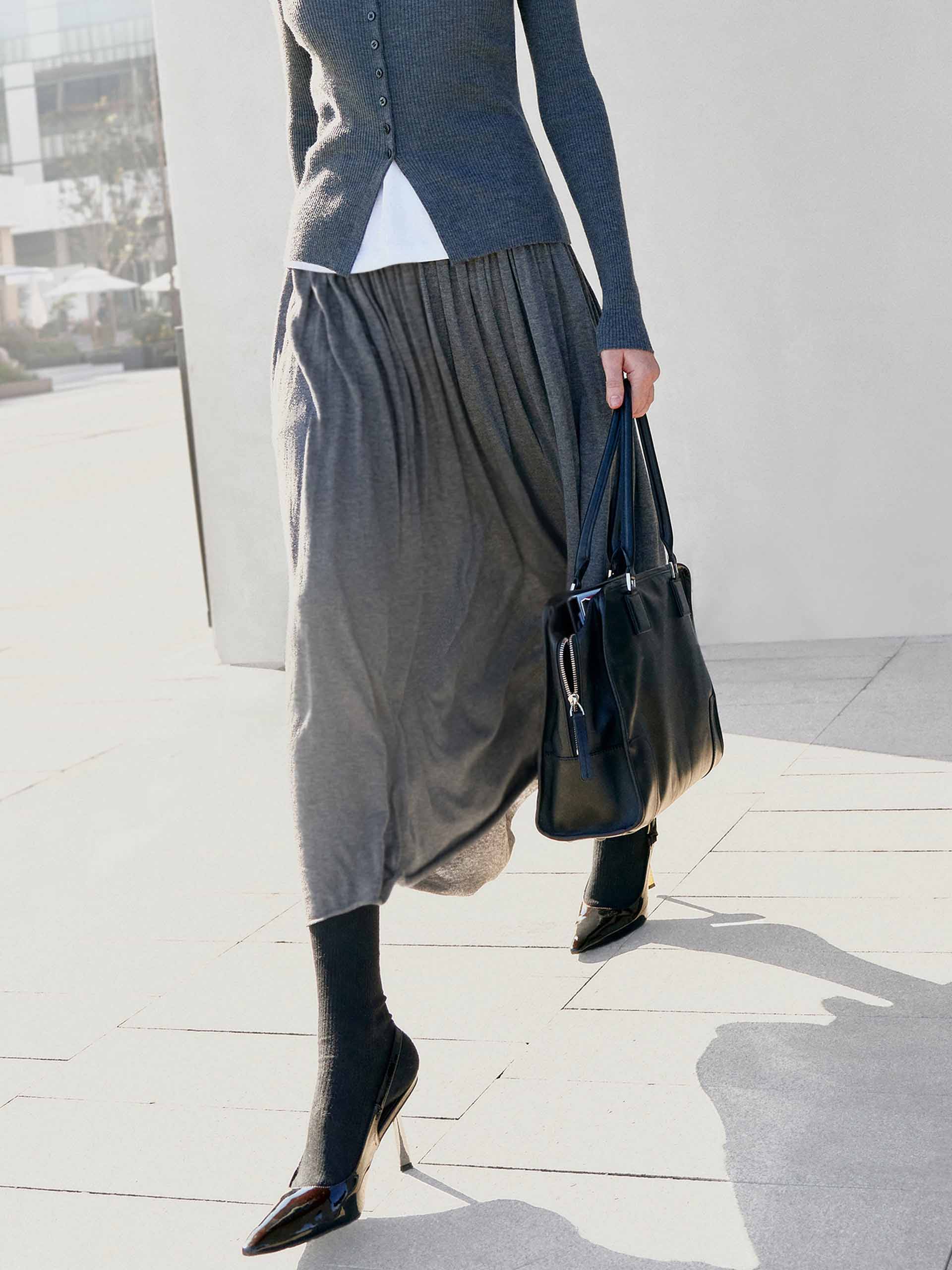 スカート Dida pleats flare skirt m gray andmary スカート Dida pleats flare skirt m gray andmary andmary Dida