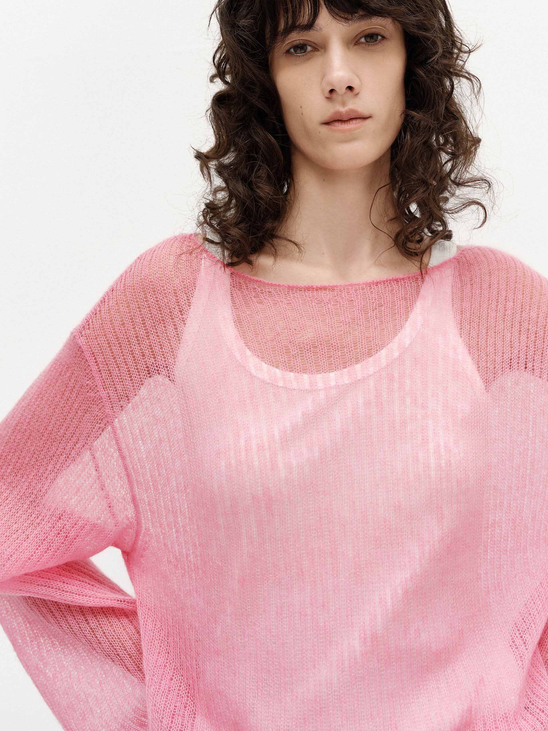 MO&Co. Women's Include Tank Sheer Sweater