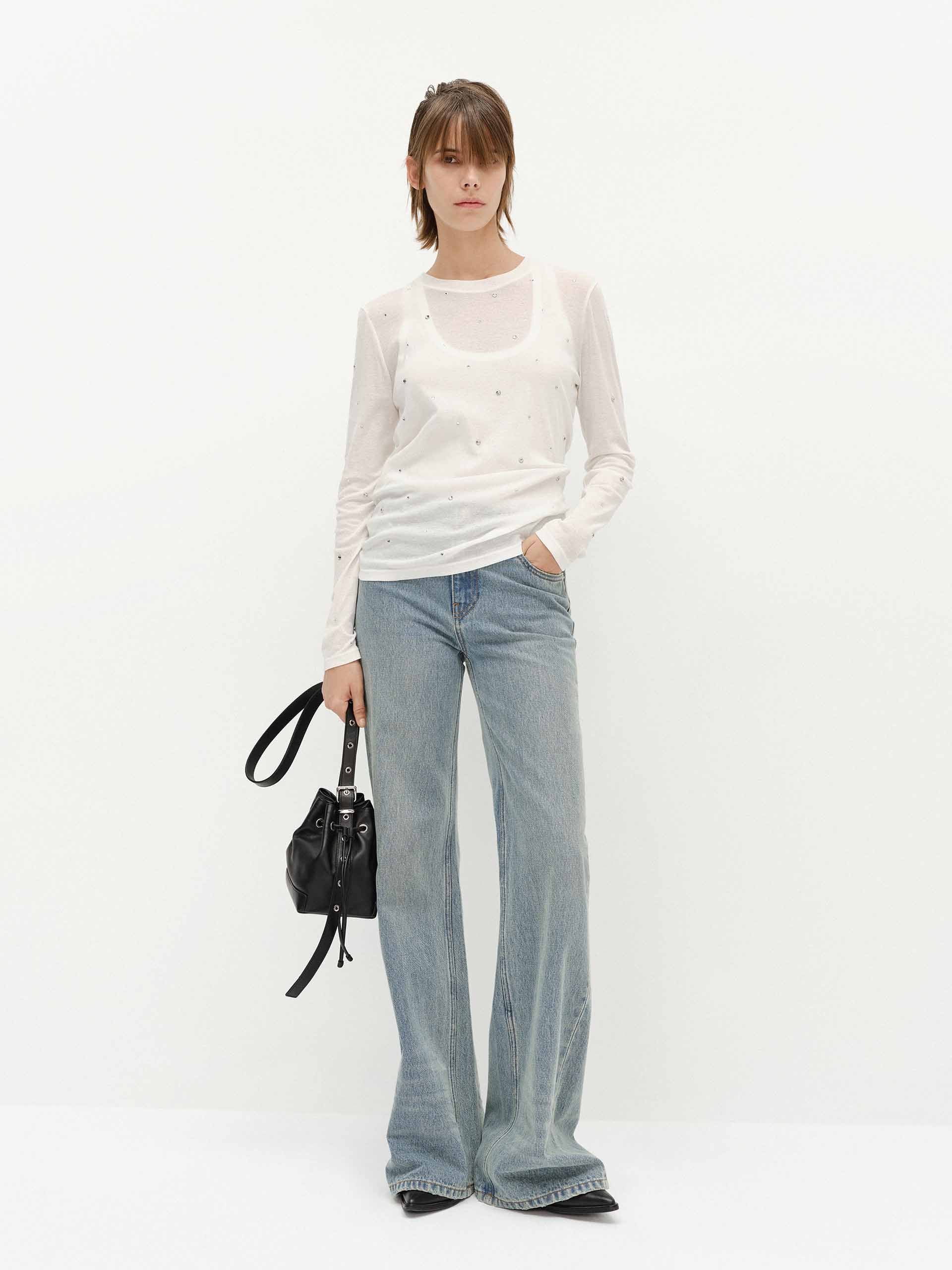 MO&Co. Women's Crystal Detail Top Set