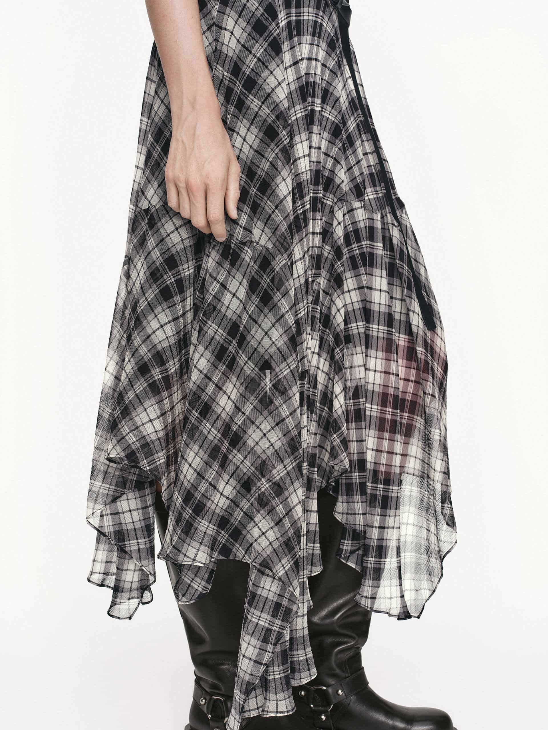 MO&Co. Women's Asymmetrical Hem Cami Dress