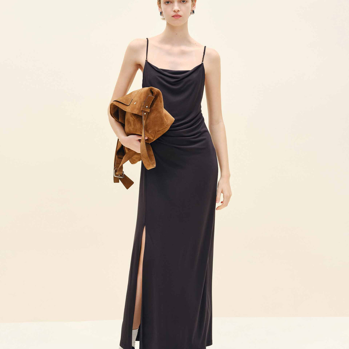 MO&Co. Women's Side Slit Cami Dress