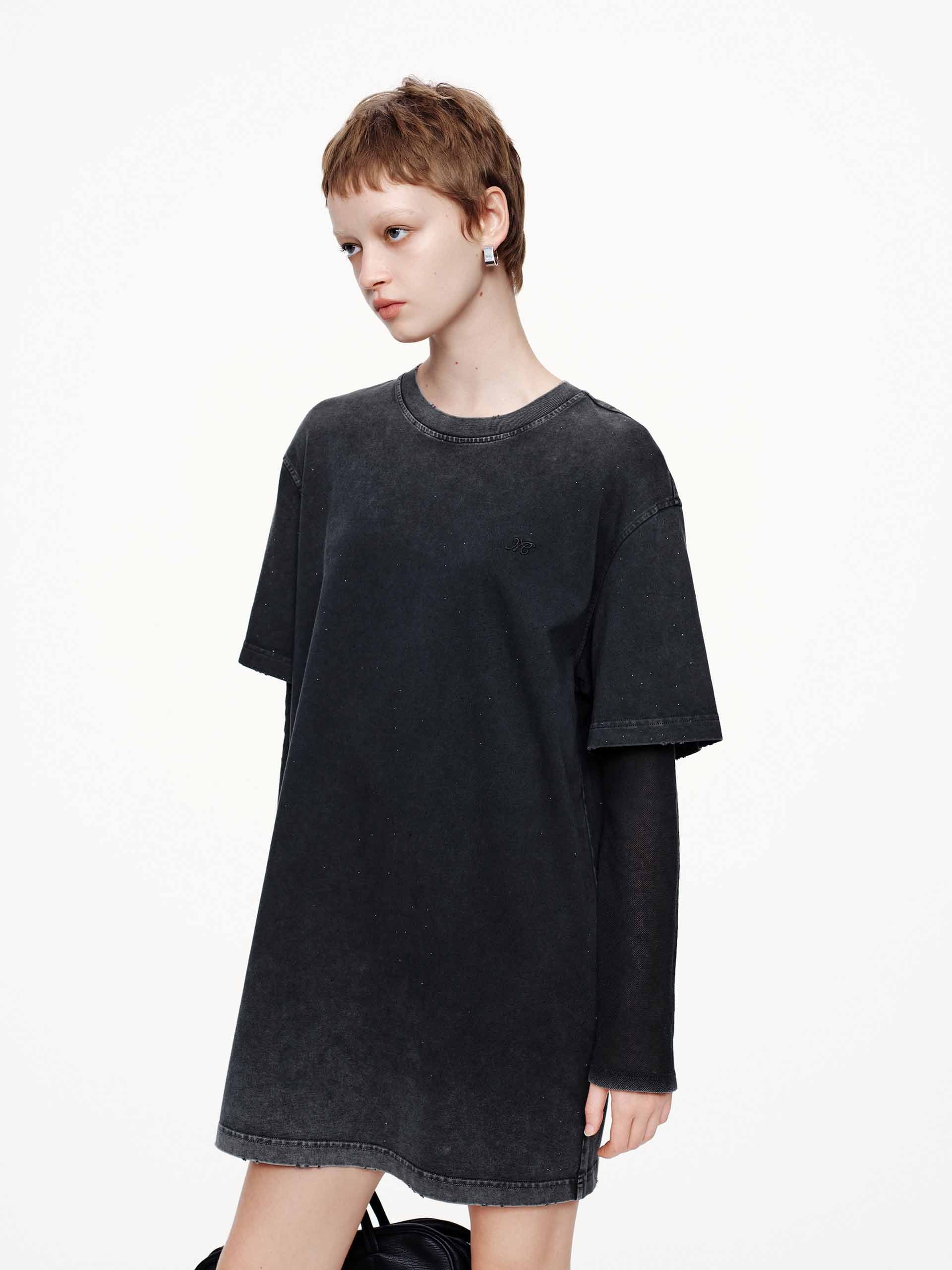 MO&Co. Women's Hotfix Rhinestone T-shirt Dress