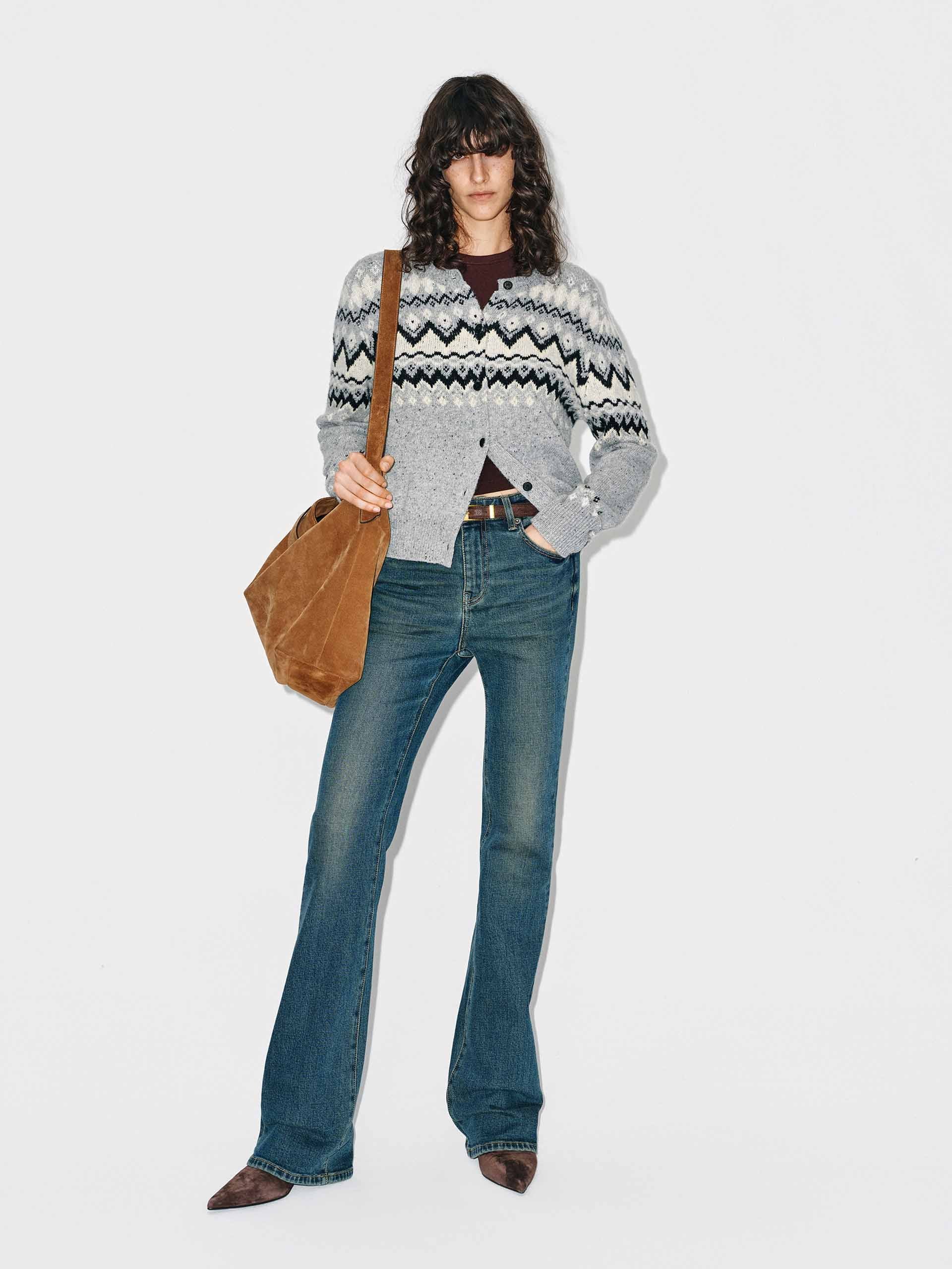 Women Knitted Dress Cable Knit White Cardigan – MO&Co.