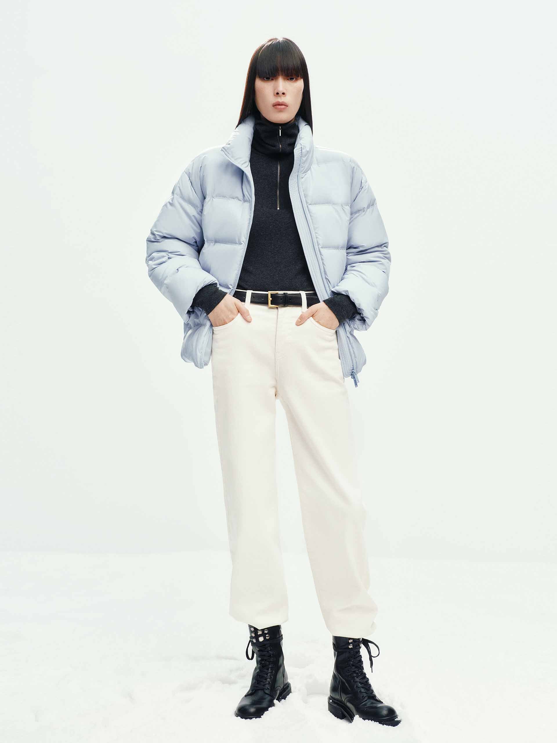 MO&Co. Women's Two-way Zipper Down Jacket