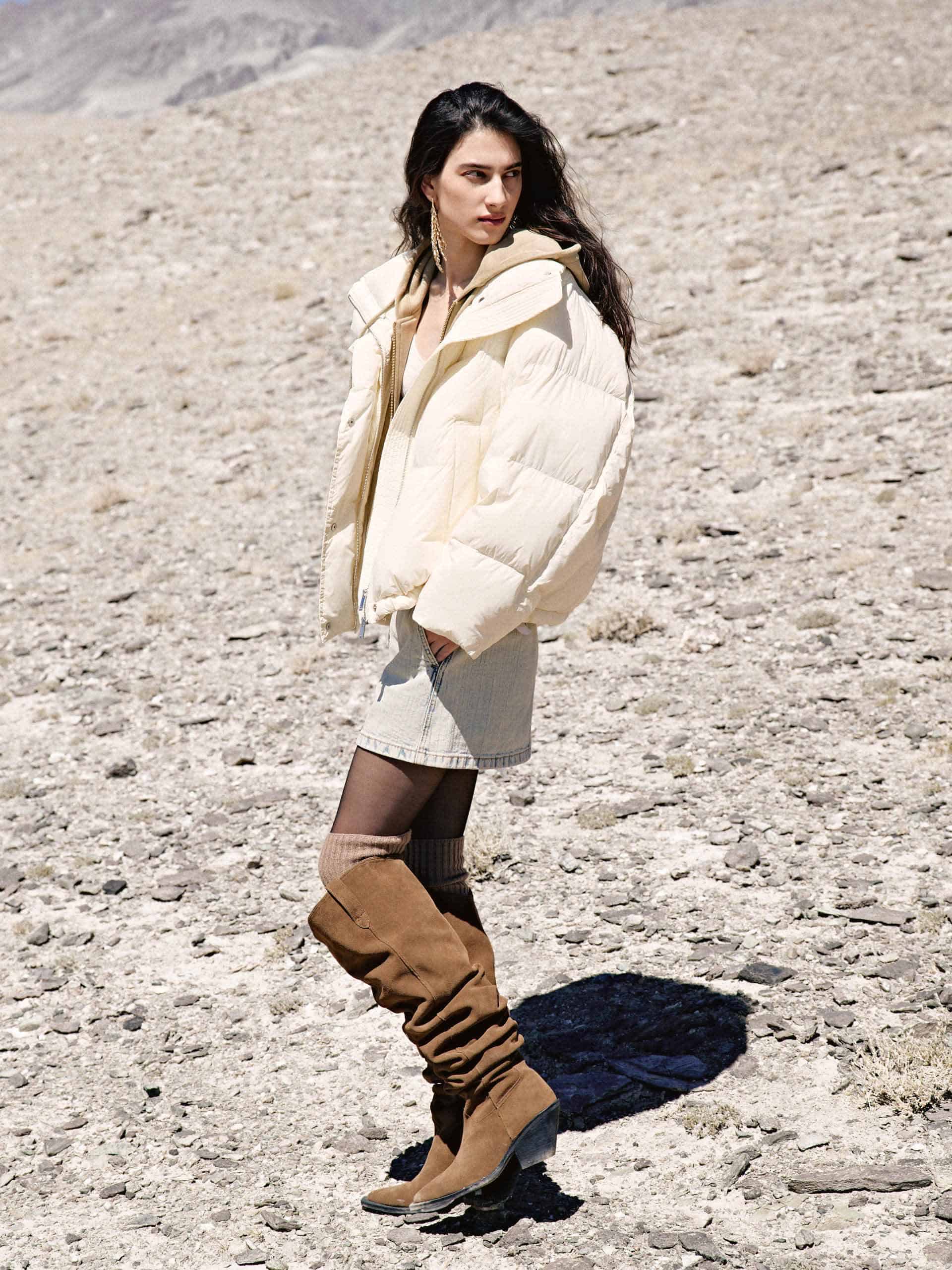 MO&Co. Women's Puffy Goose Down Jacket