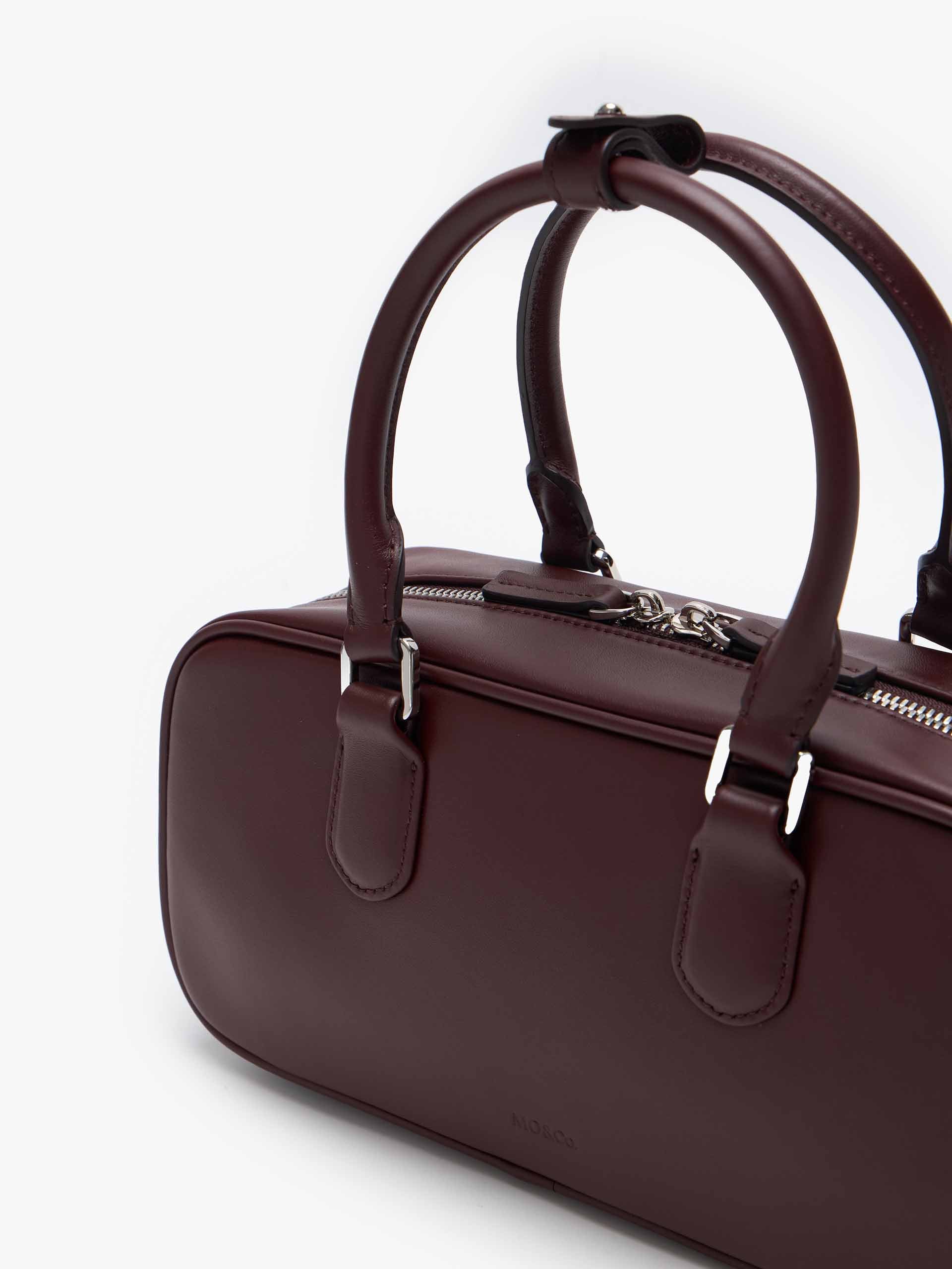 MO&Co. Women's Vintage Leather Handle Bag