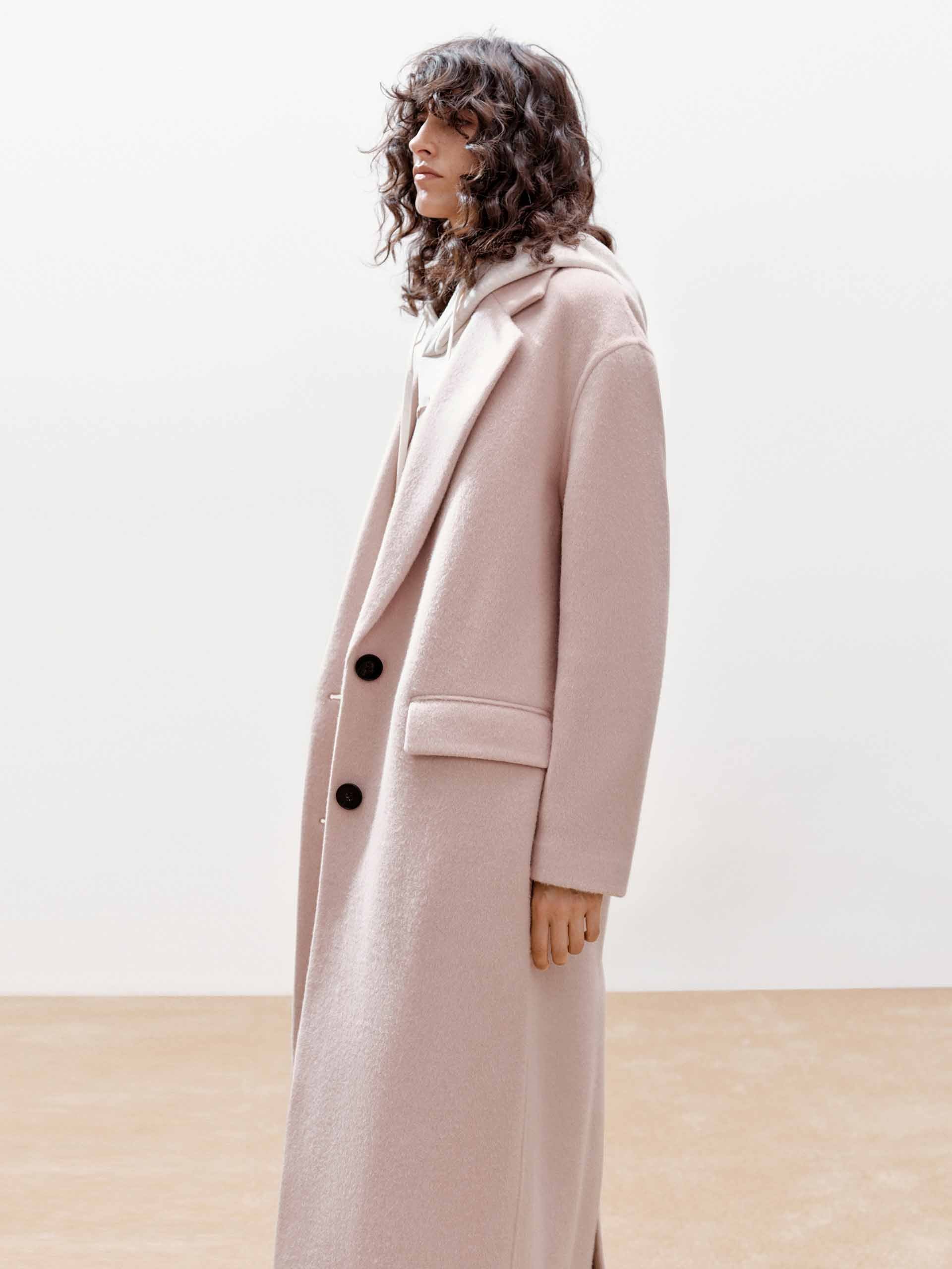 MO&Co. Women's Wool Blend Long Coat