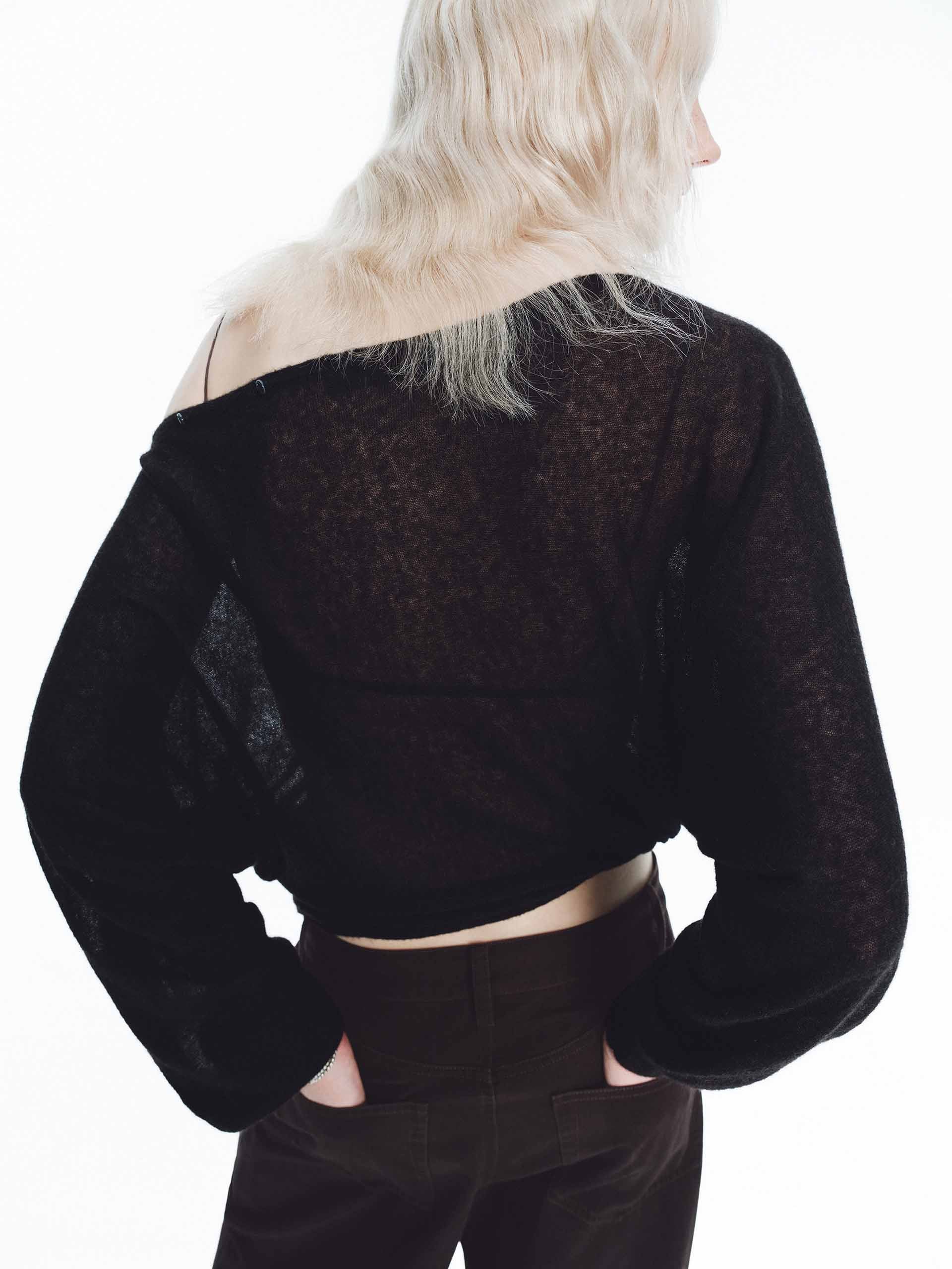トップス mocomoc MO&Co. Women's Include Alpaca Off Shoulder Top