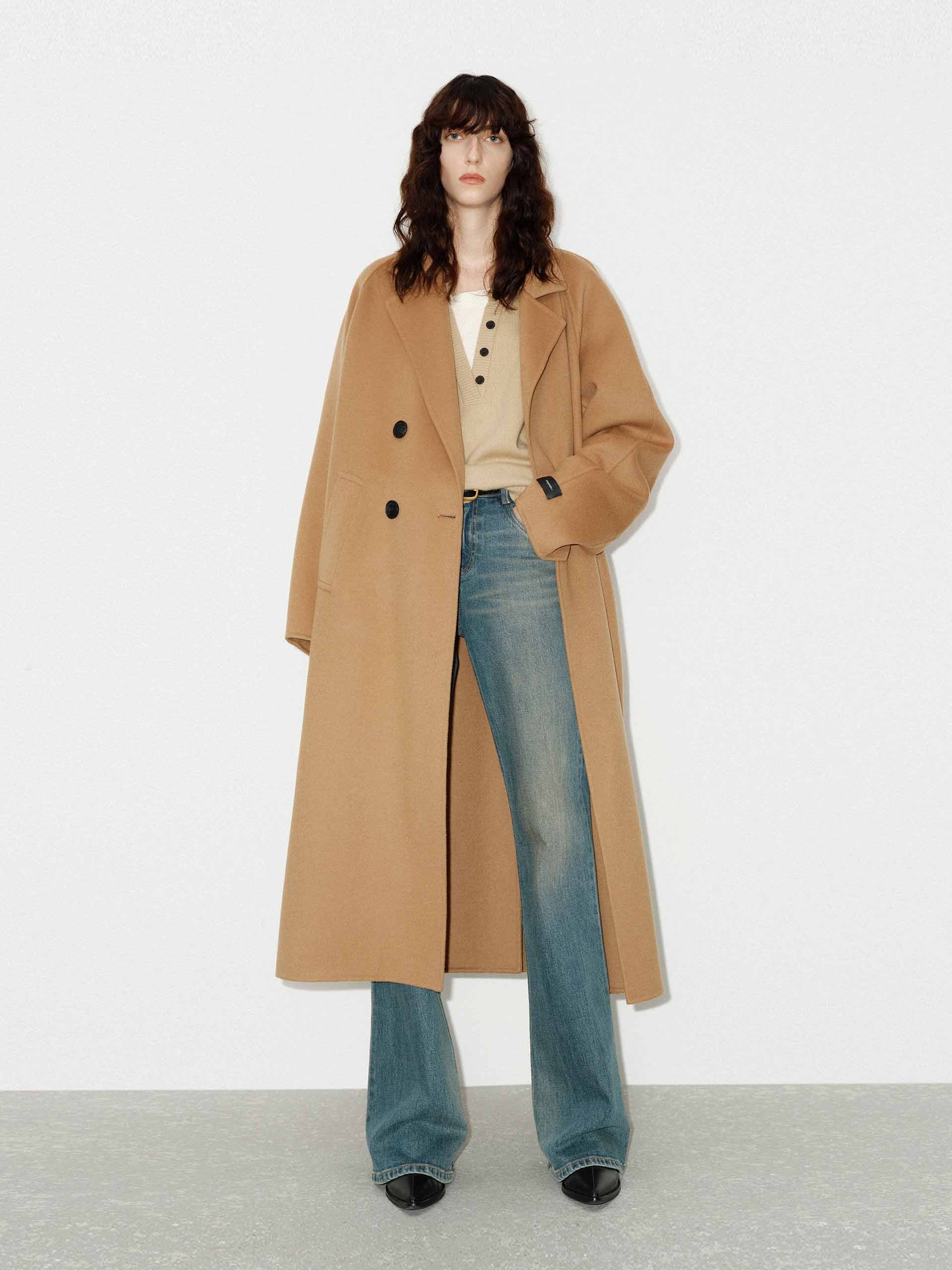 MO&Co. Women's Merino Wool Long Coat
