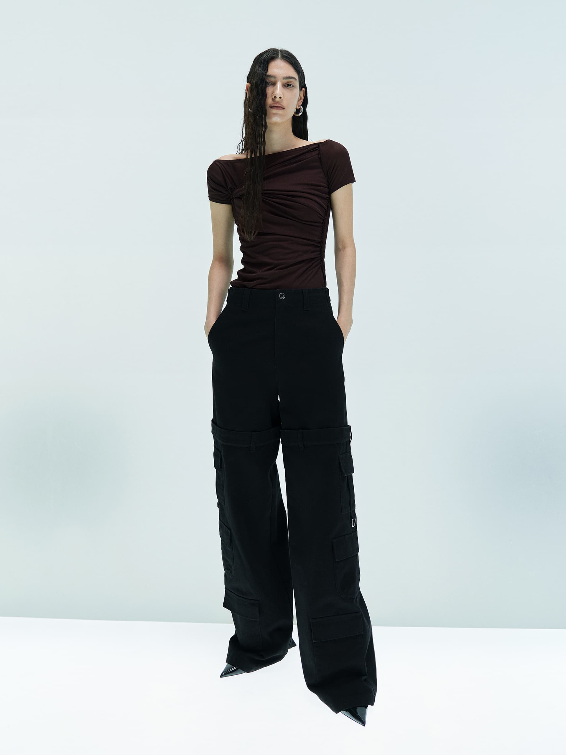 MO&Co. X Coperni Collection | Women's Paneled Detail Cargo Pants