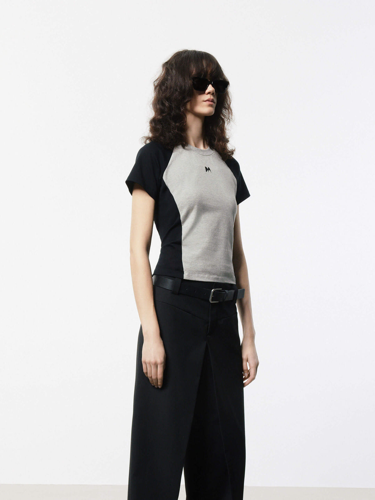 Raglan Sleeve Side Pocket Long T-shirt For Women's main image 1
