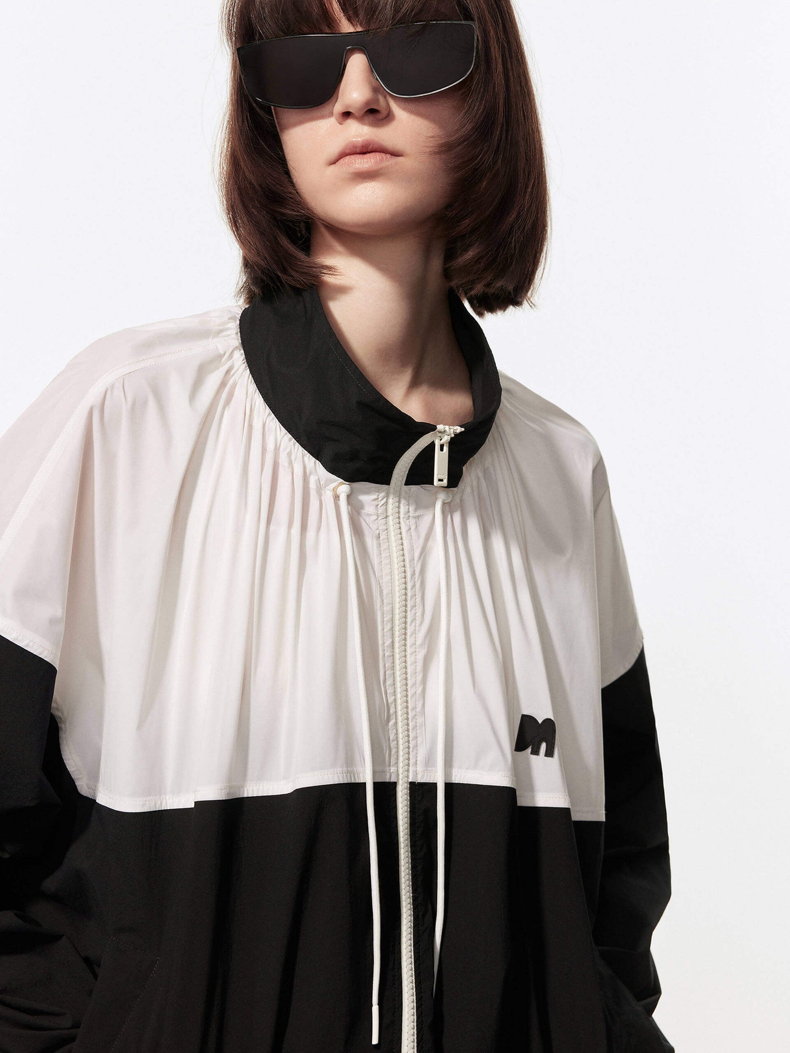 Color Block Zipper Jacket
