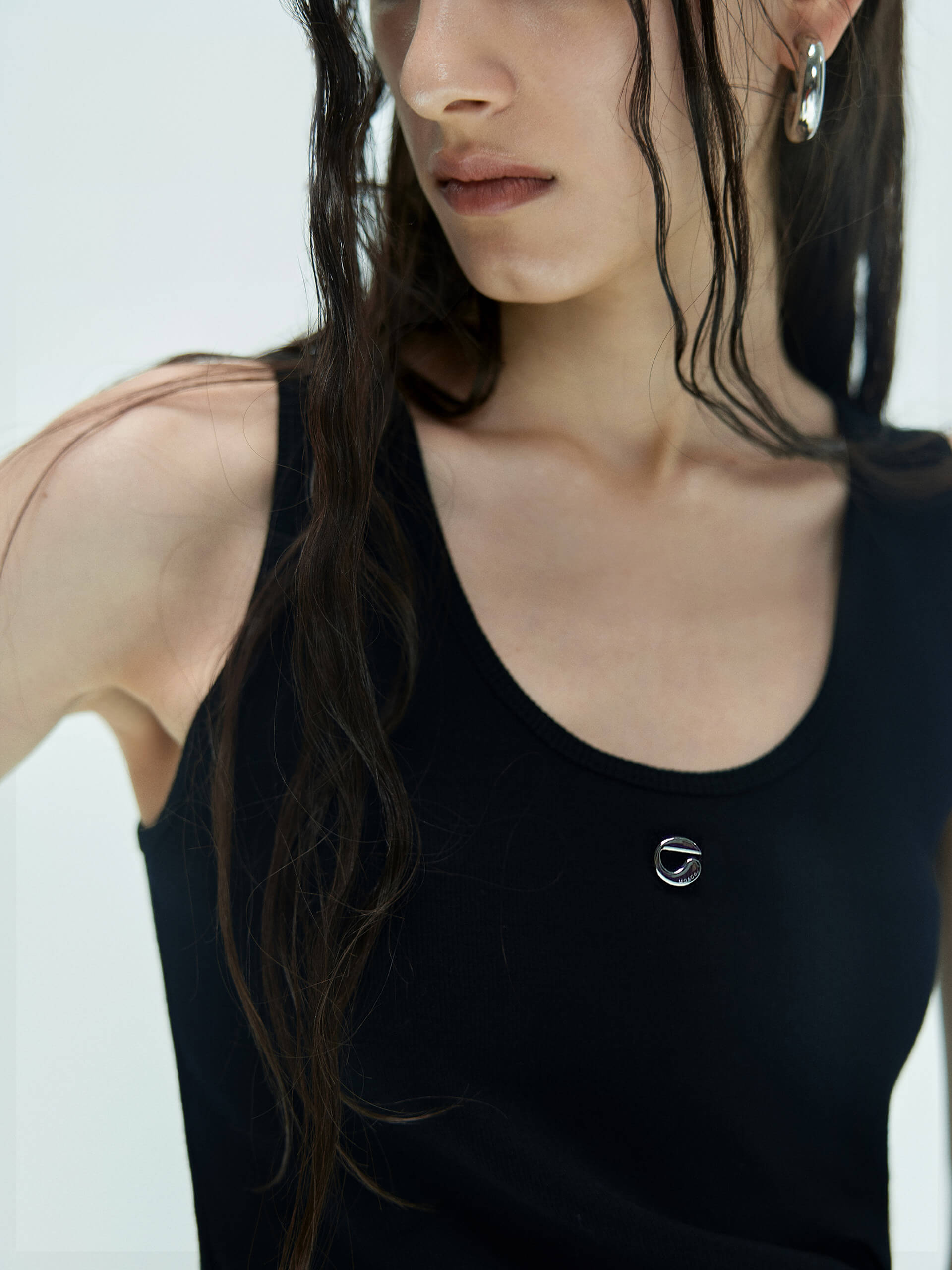 MO&Co. X Coperni Collection | Women's Metal Logo Tank Top