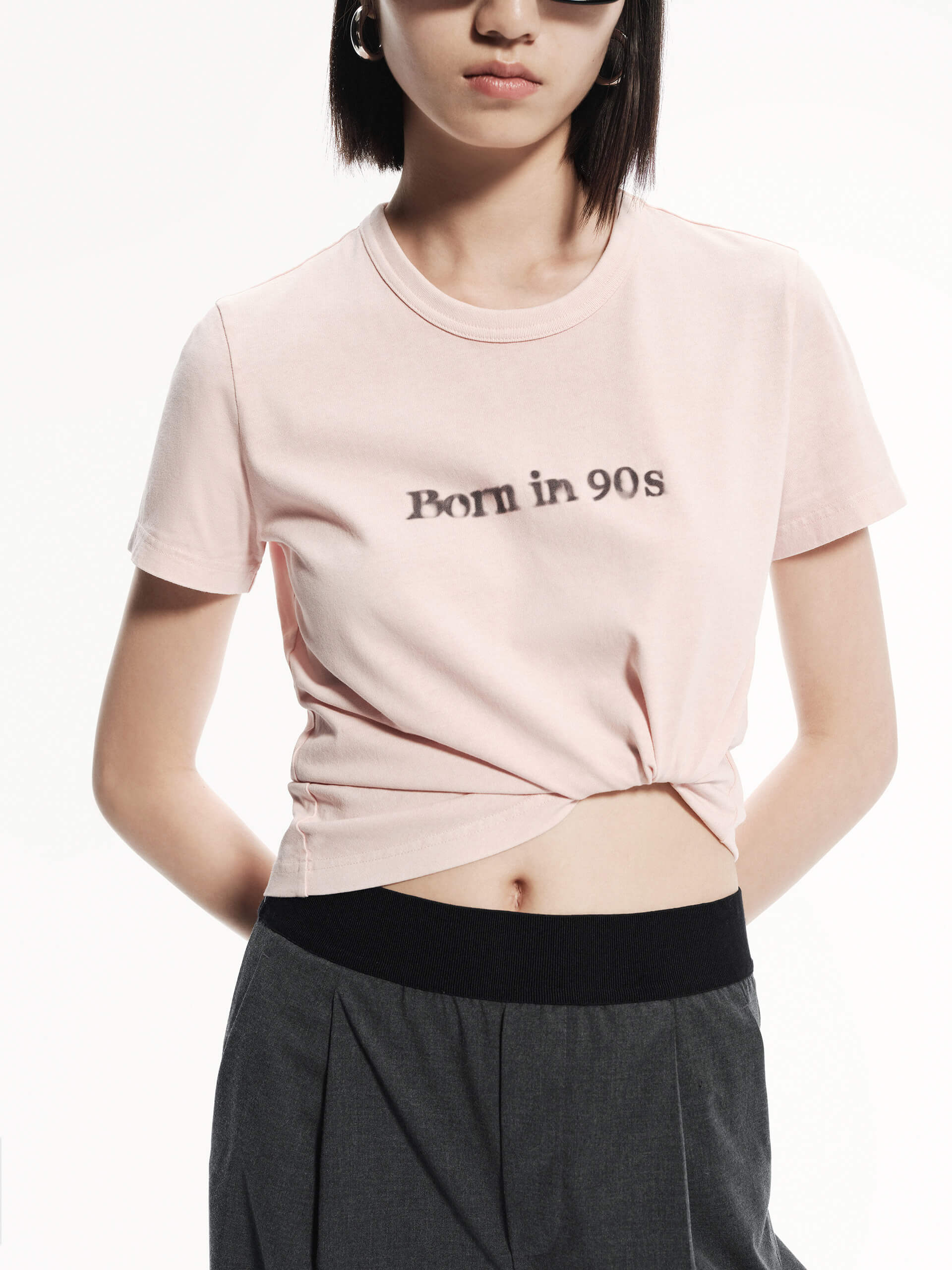 MO&Co. Women's Front Logo Cotton T-shirt