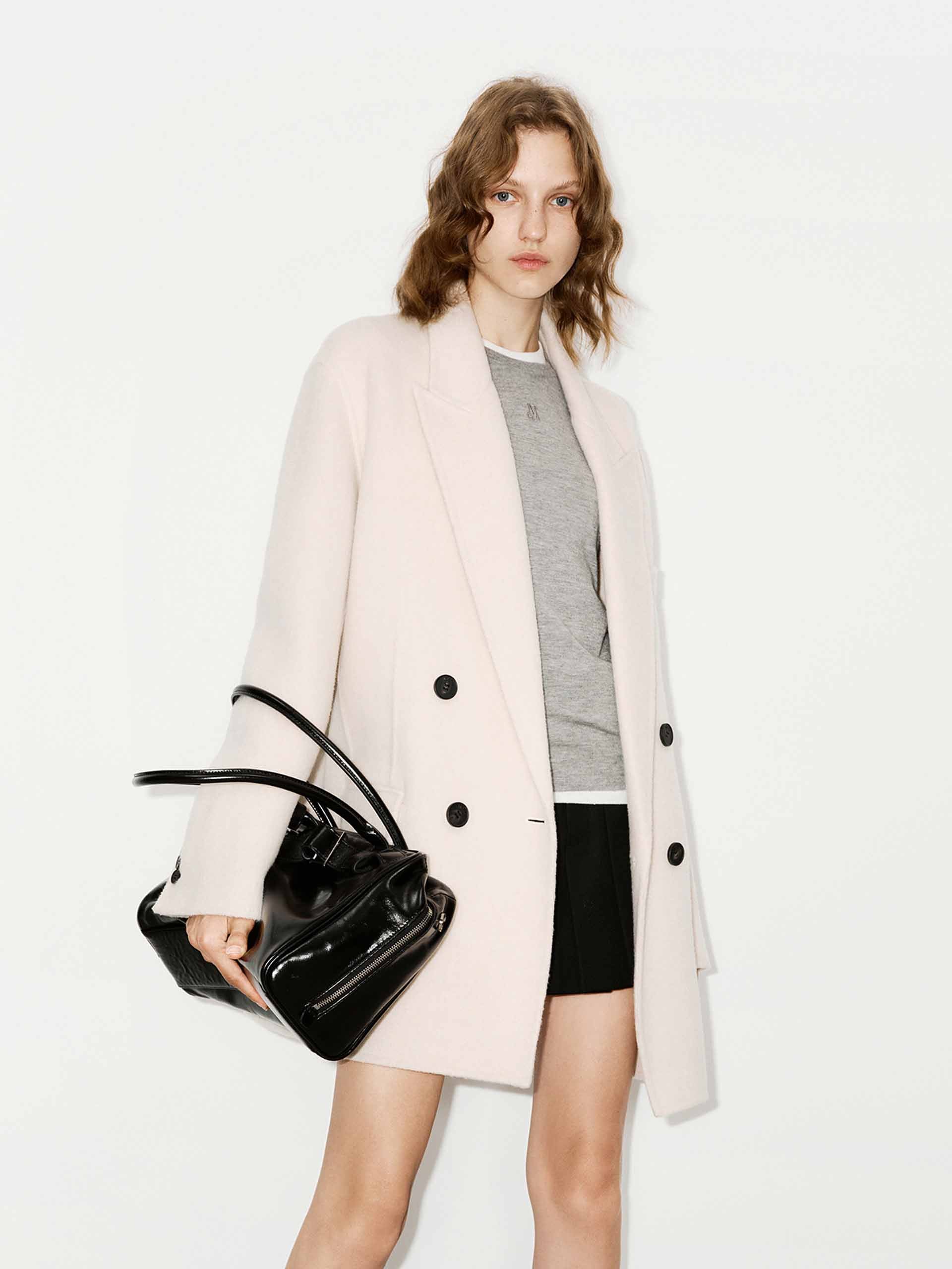 【moco】 MO&Co. Women's Pocket Detailed Teddy Coat