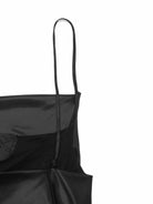 MO&Co. Noir Collection Women's Glossy Black Waterfall Neck Camisole Top