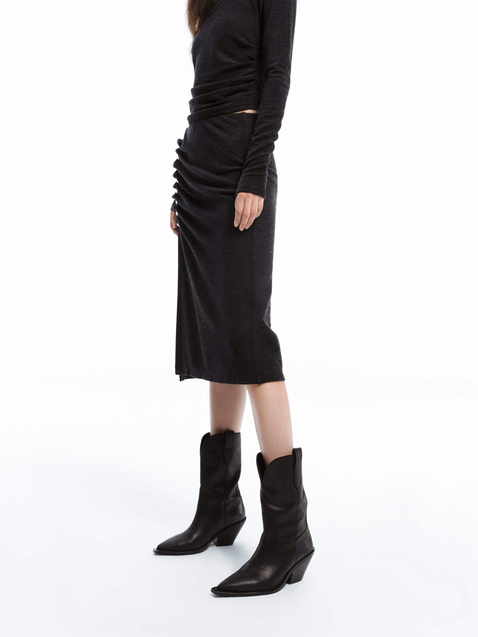 Side Pleat Skirt main image 1