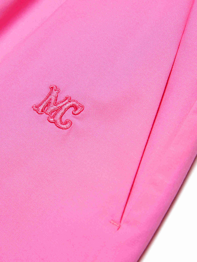 MO&Co. Women's Pink Drawstring Detail Cotton Shorts