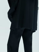 MO&Co. X Coperni Collection | Women's Paneled Detail Tailored Black Blazer