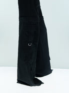 MO&Co. X Coperni Collection | Women's Paneled Detail Cargo Pants in Black