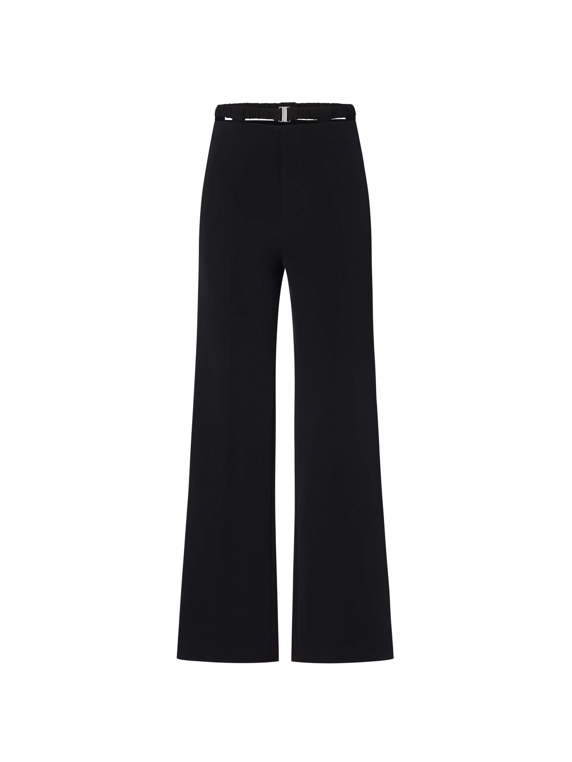 MO&Co. Women's Black Cut out Waistband Straight Pants