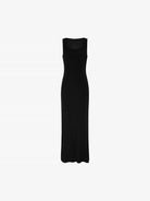 MO&Co. Noir Women's Sleeveless Tank Maxi Dress with Metallic Shimmery