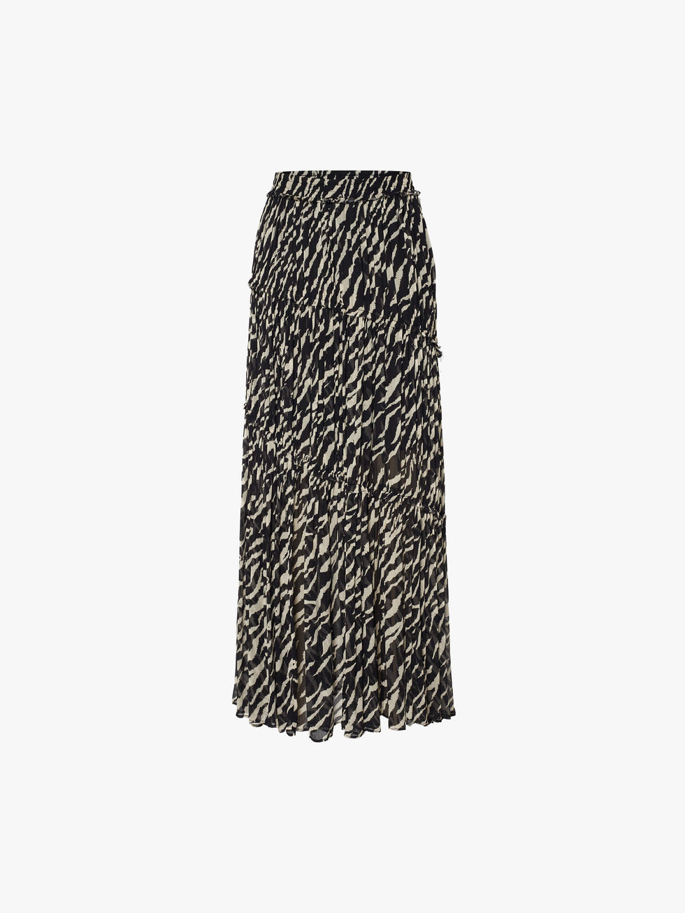 Tiger Print Maxi Skirt
