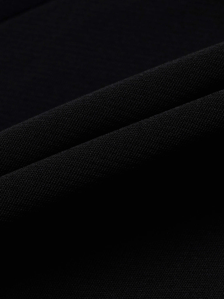 MO&Co. Women's Black High Waist Slit Detail Flared Trousers