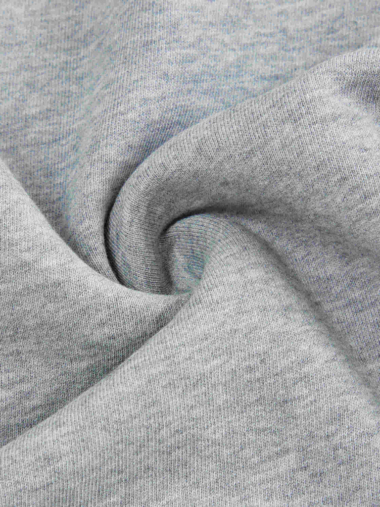 MO&Co. Women's Grey Short Sleeve Hoodie Sweatshirt Pullover