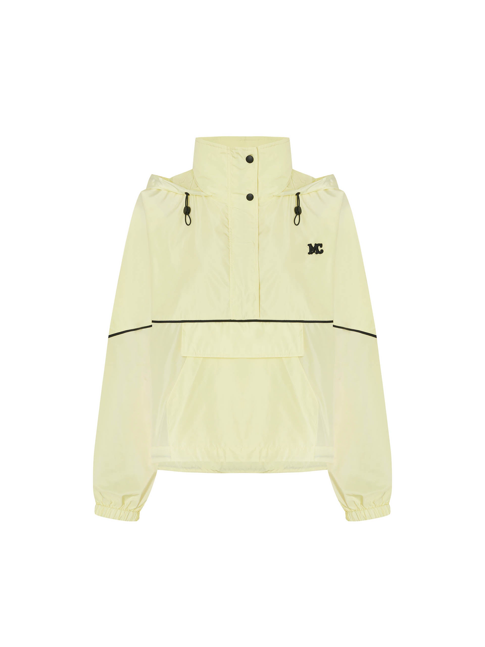 Women's Contrast Hooded Gorpcore Jacket in Yellow