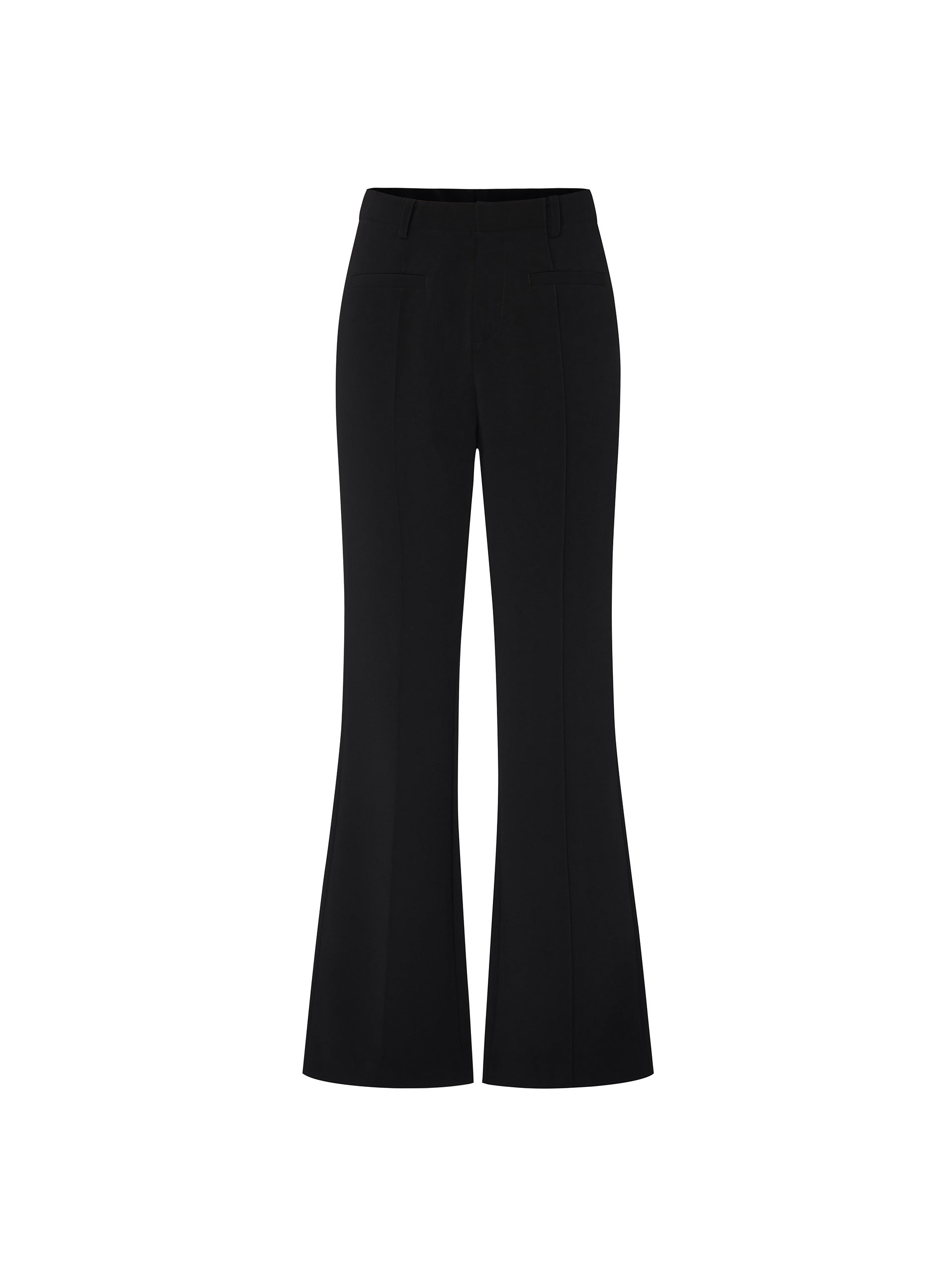 Slim Fit Tailored Black Smart Pants