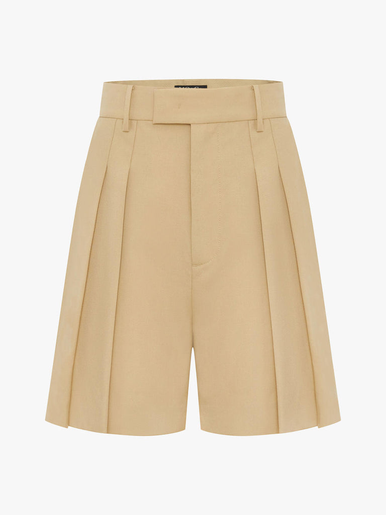 MO&Co. Women Wool-blend Pleated Skirts Fitted Causal Skirts For Women