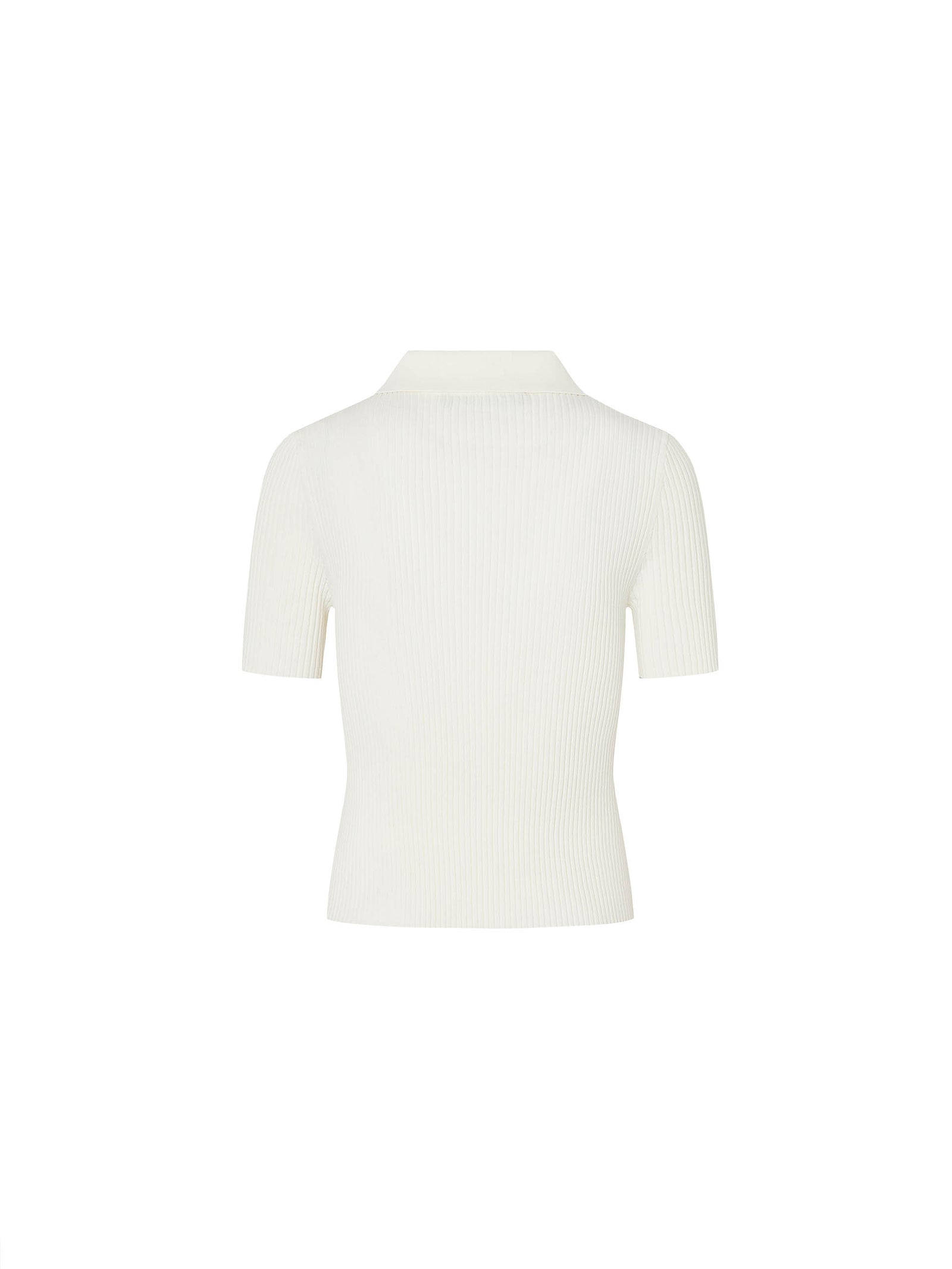 MO&Co. Women's Slanted Placket Rib Top