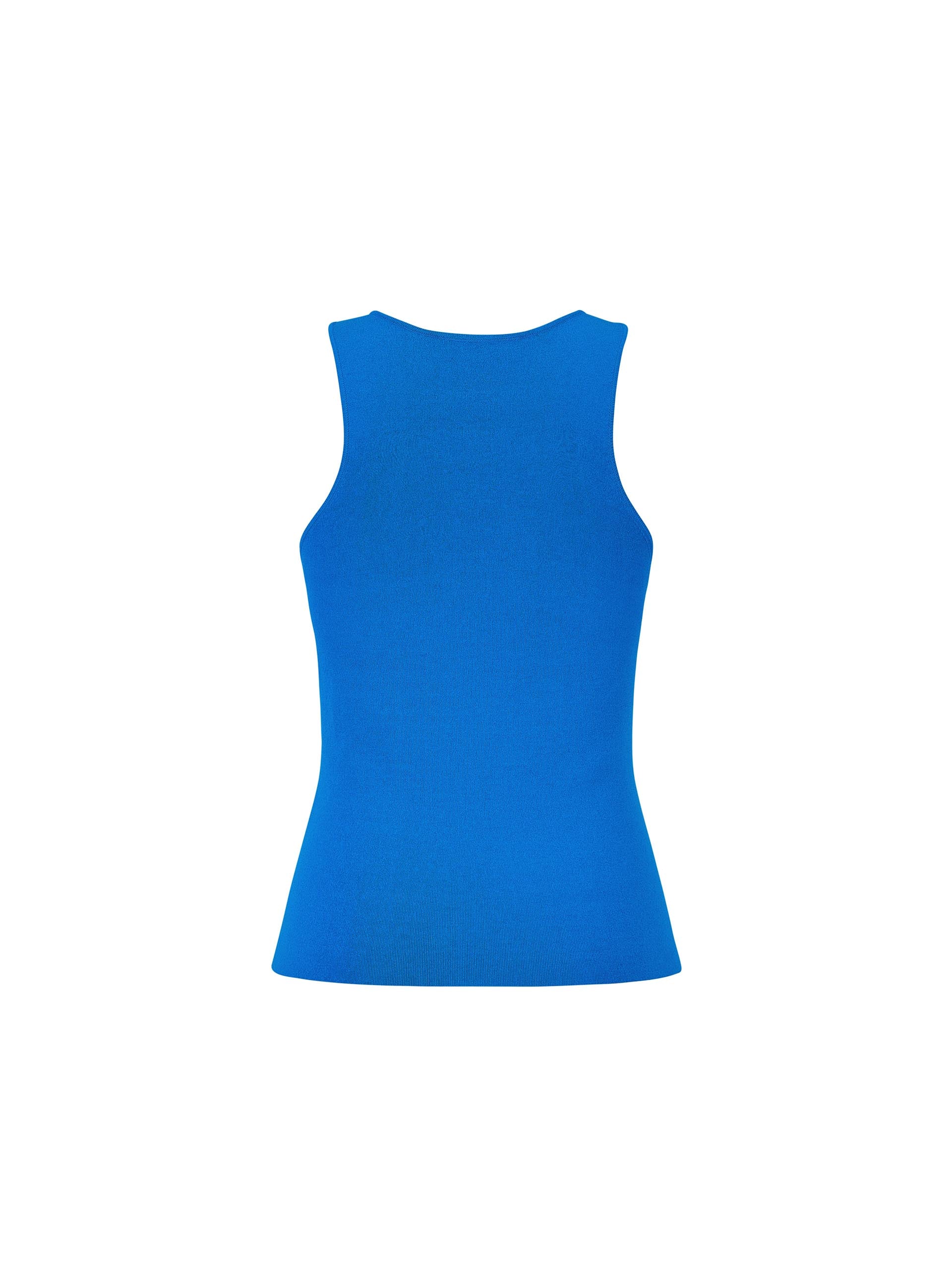 MO&Co. Women's Crossover Tank Top in Blue