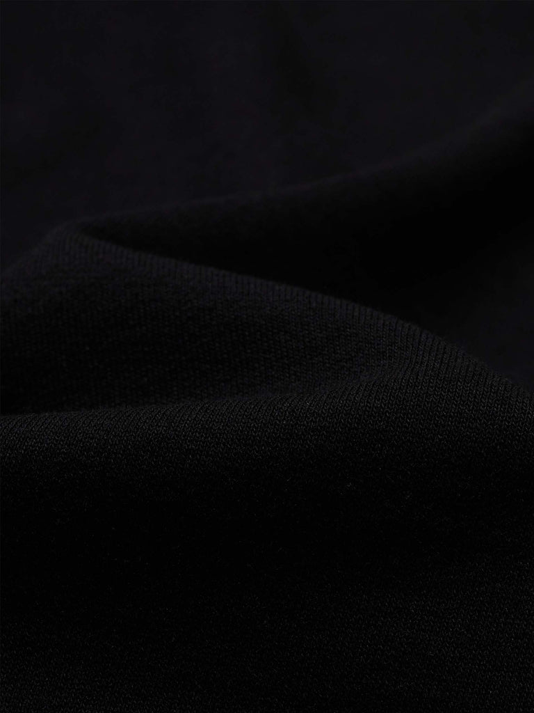 MO&Co. Women's Letter Printed Waist Detail Black Mini Dress for Summer