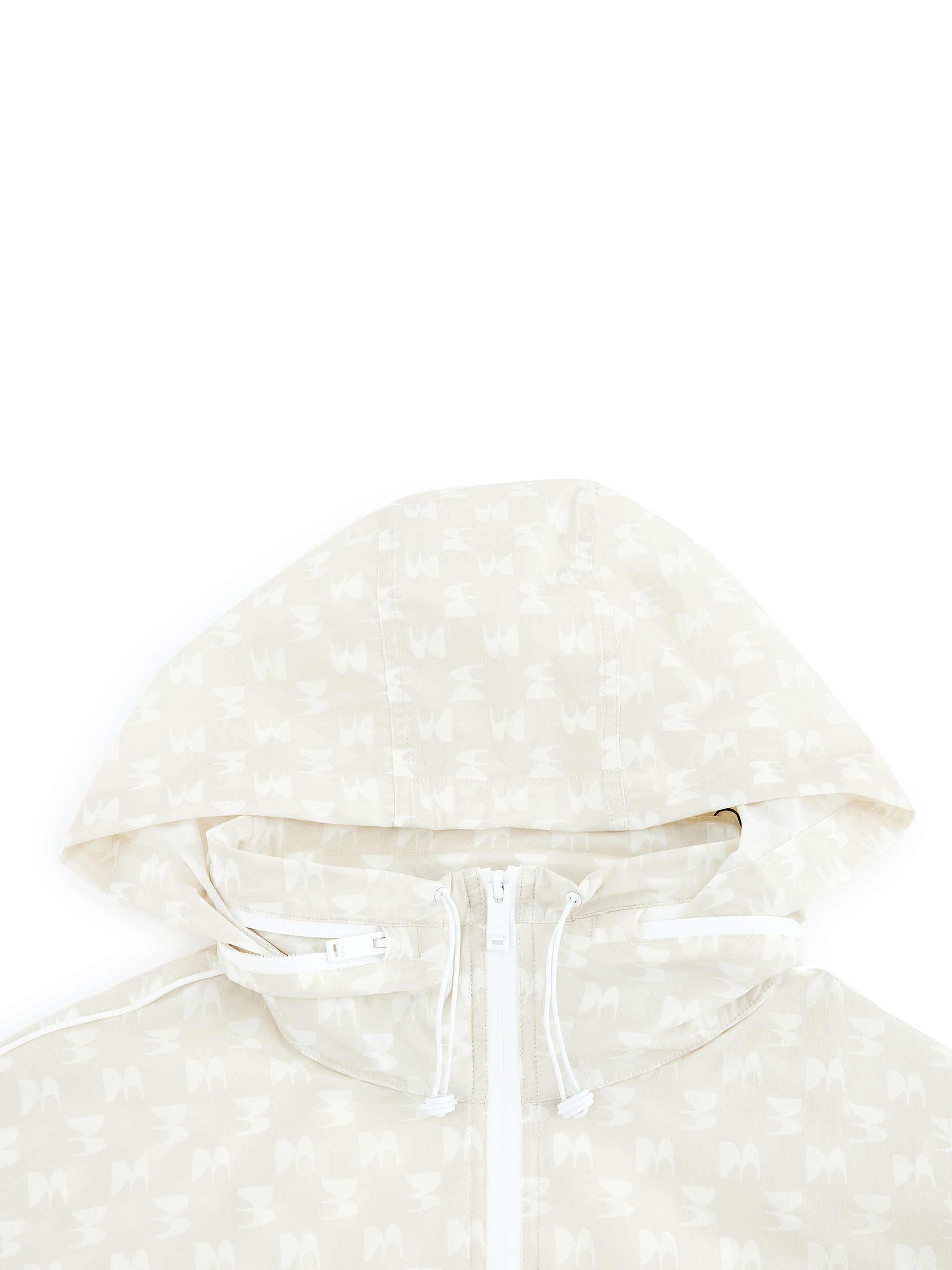 Louis Vuitton Hooded Monogram-print Woven Jacket in White for Men