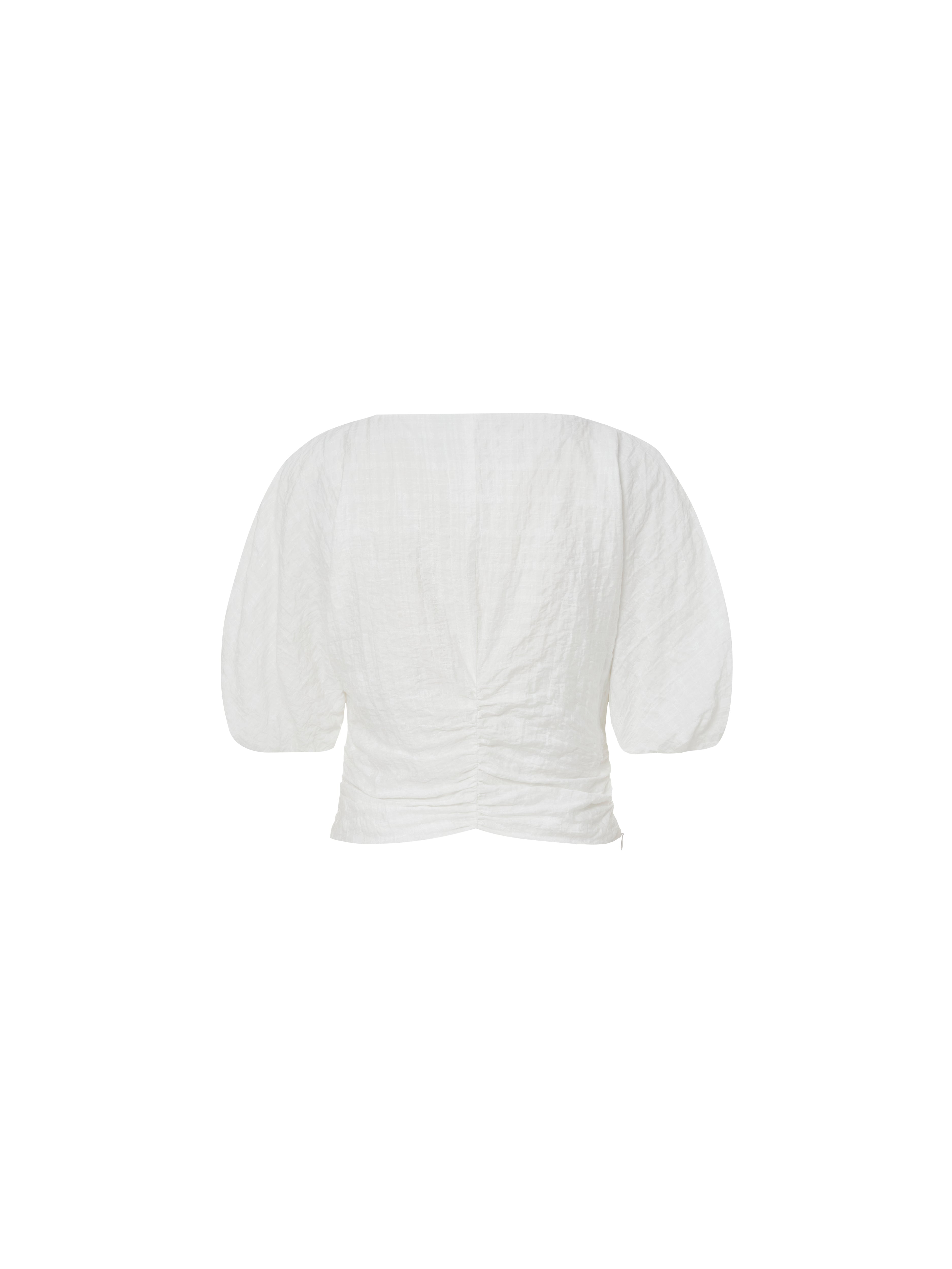 Pleated Puff Sleeve Top MBB2TOPT15