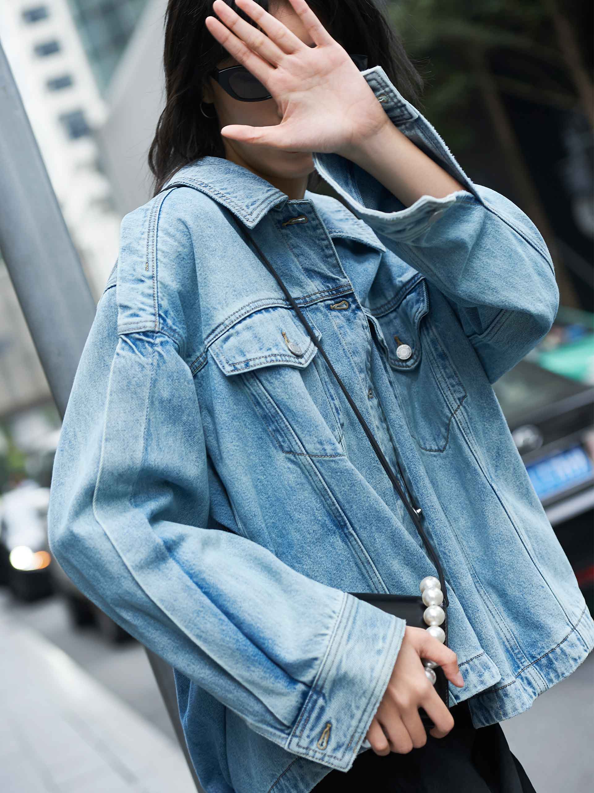 Oversized Denim Jacket MBB1JKTT14