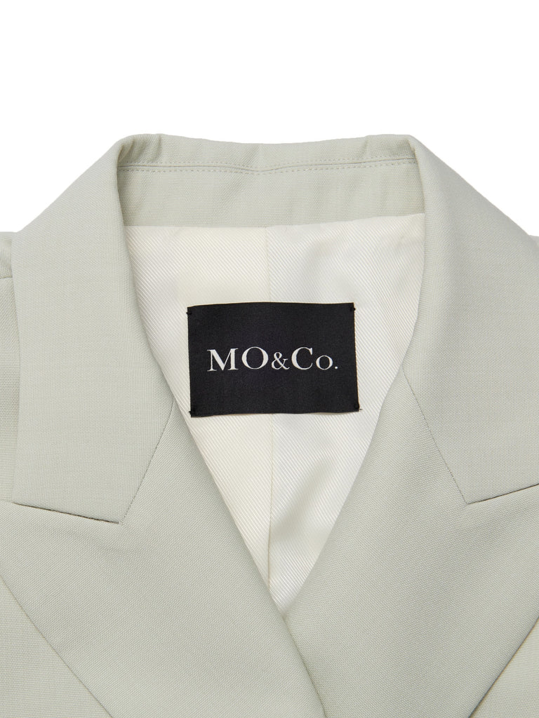 MO&Co. Women's Two-Piece Buckle Suit Dress Classic Fitted Formal Green